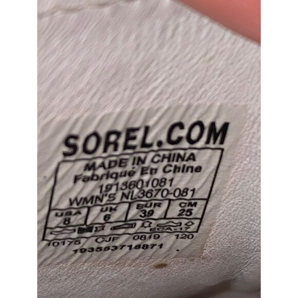 Sorel Nadia II Womens Peep Toe Suede Booties Sz 8 Gray Wedge Heel Slip-On With Z - Picture 4 of 8